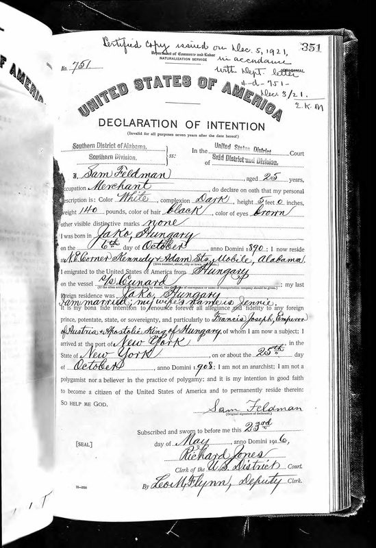 Petition for Naturalization · 28 February 1941 — document scan